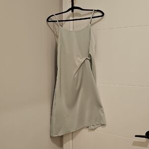 Elegant Light Gray Slip Dress